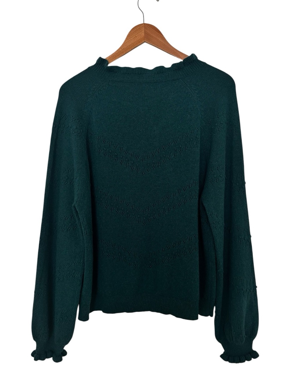 Boden New With Tags Fae Embroidered Fair Isle Cardigan Womens XL Green Pink - Picture 7 of 14